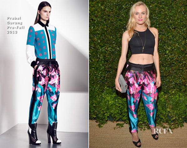 Diane Kruger In Prabal Gurung – Vogue and MAC Cosmetics Dinner Party.