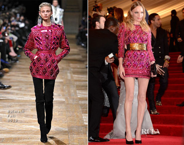 Kate Bosworth In Balmain – 2013 Met Gala.