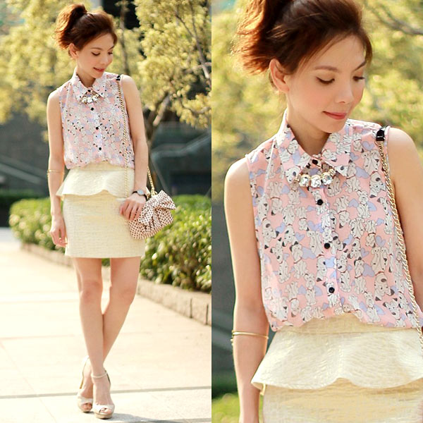 Chân váy peplum (có phần hông xòe) cũng là một gợi ý hiệu quả.